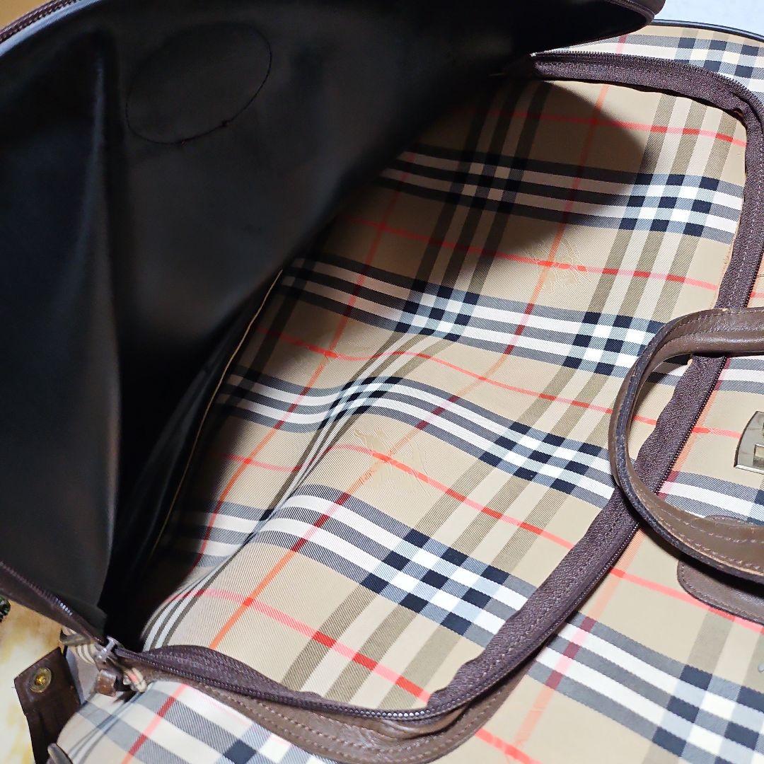 Burberrysバーバリーノバチェックガーメントバッグヴィンテージ品