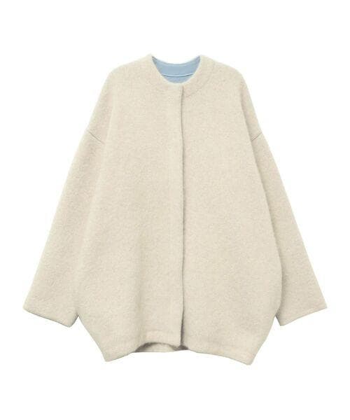 ＜一度のみ着用＞ ELENDEEK　ラクーンミックスダブルカーディガン