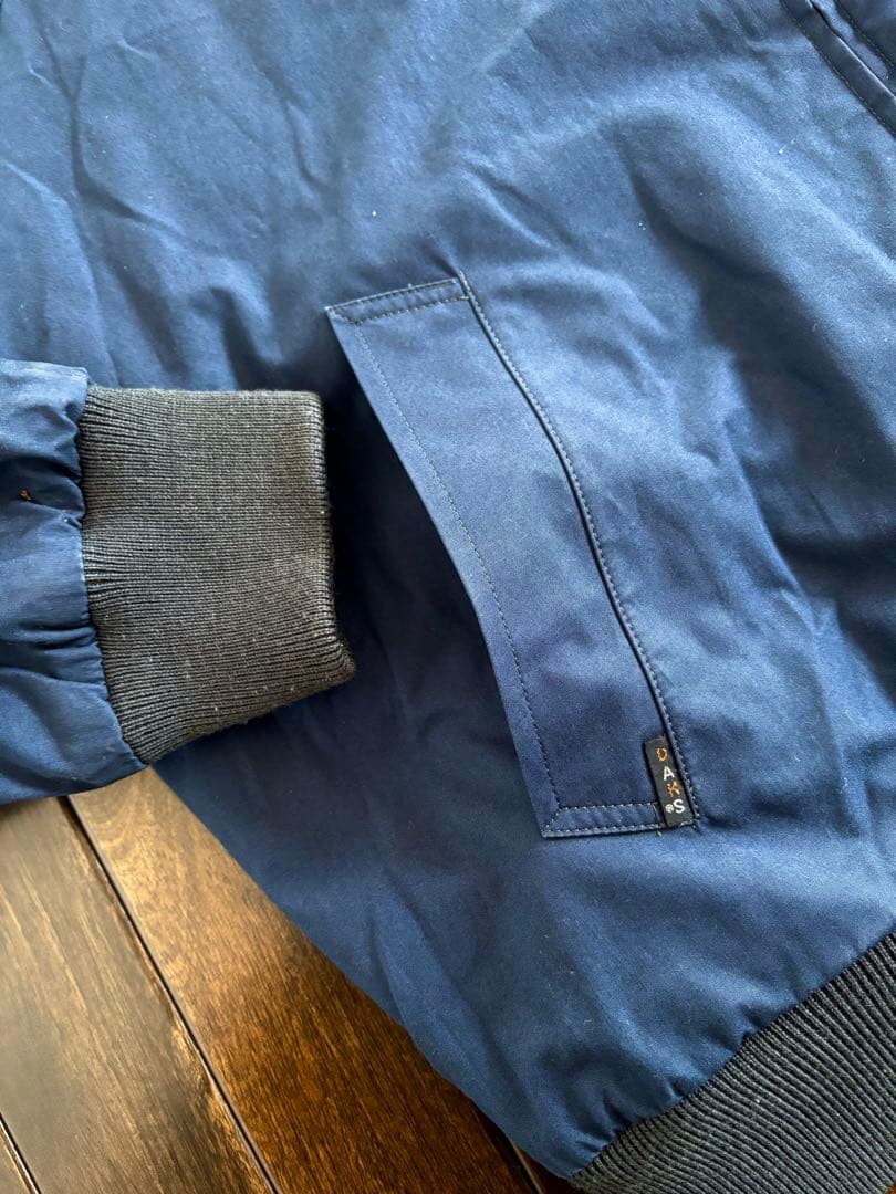 DAKS/90s ハリントンJKT リバーシブル エルボーパッチ ウール×綿 M