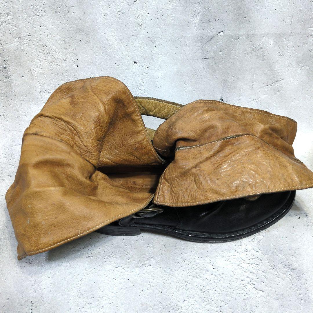 Fiorentini＋Baker エンジニアブーツ 黒 3連ベルト 23cm