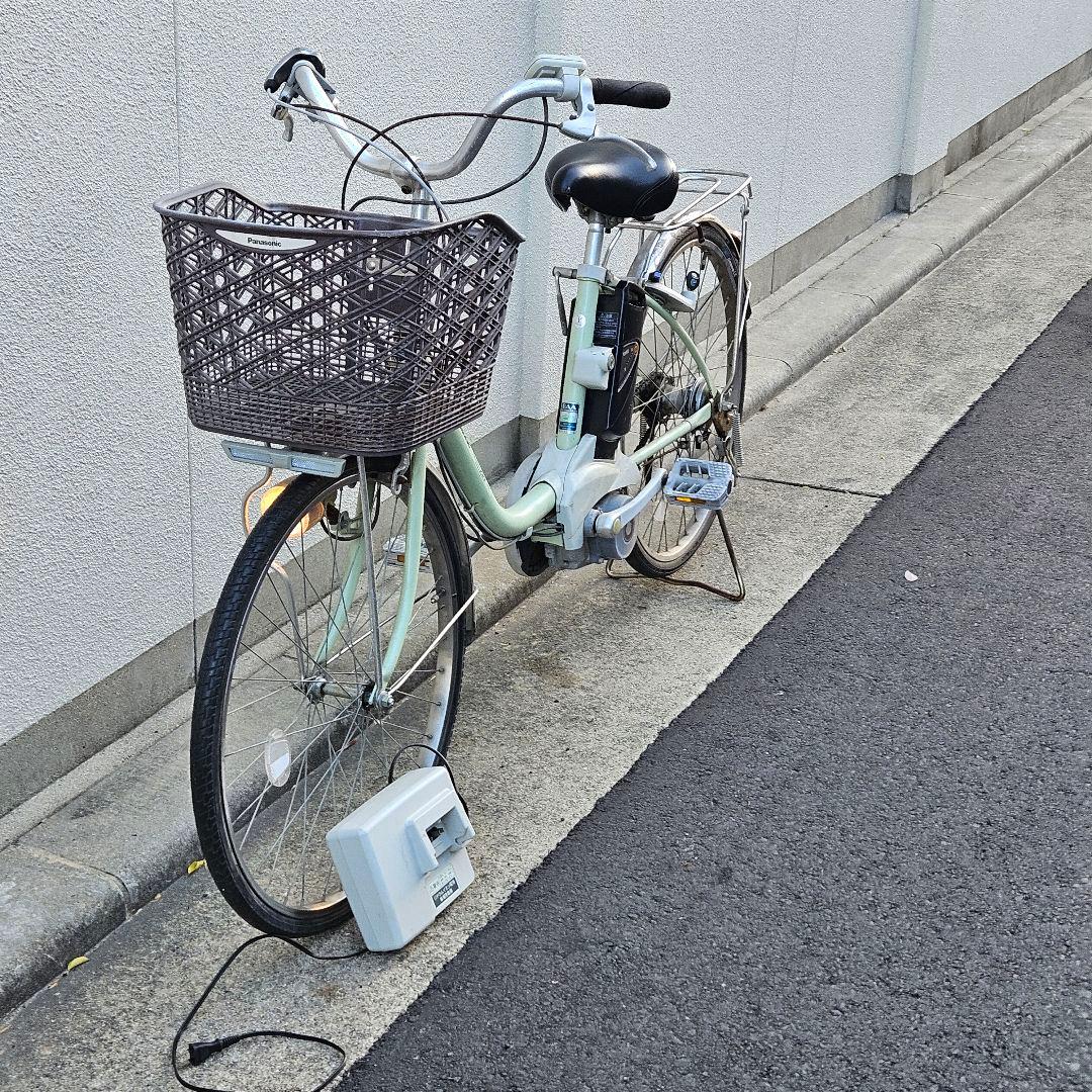 パナソニック♪電動アシスト自転車♪ViVi♪爽やかなターコイズ
