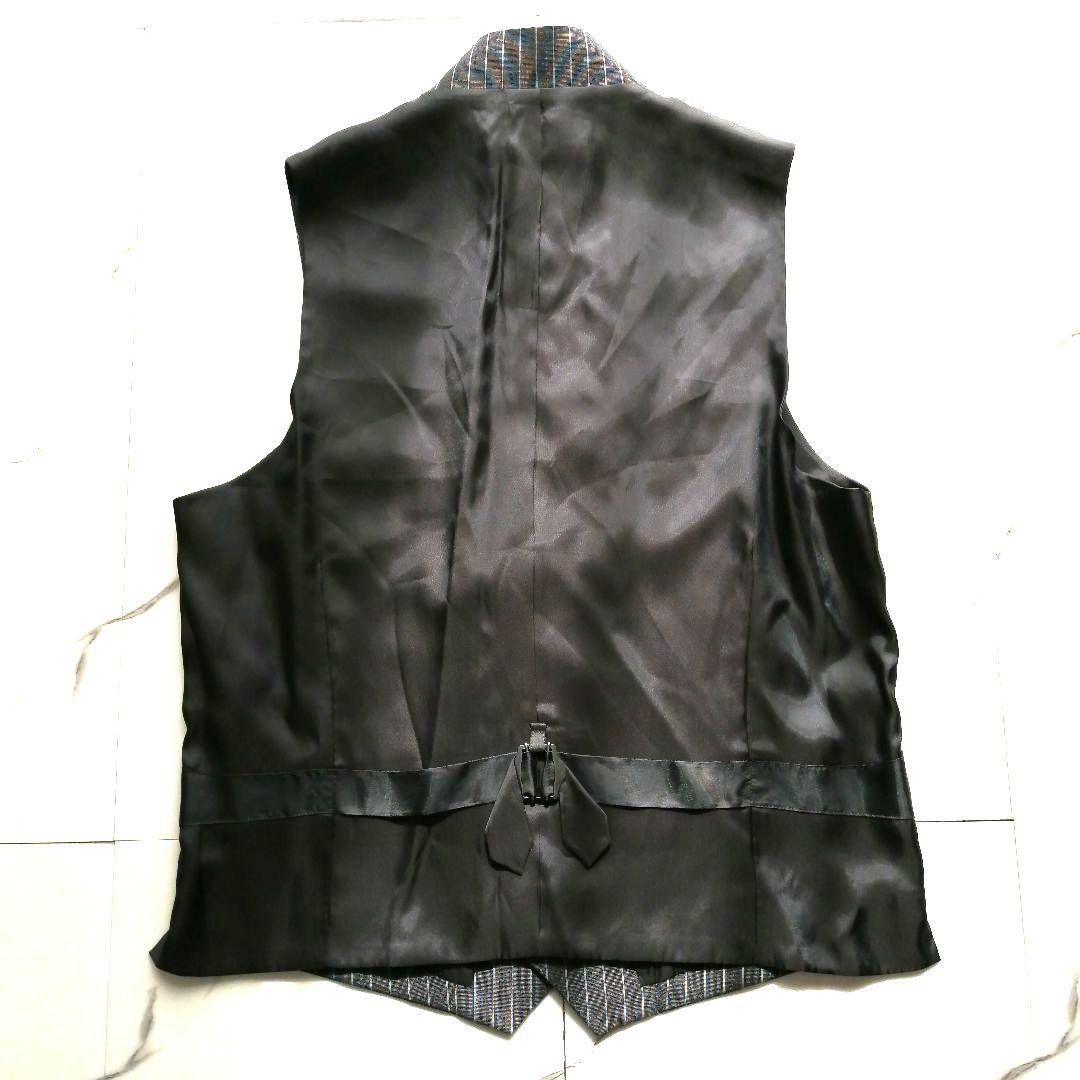 美品✨スリーピース 大きいサイズ LL ティノラス スーツ セットアップ グレー