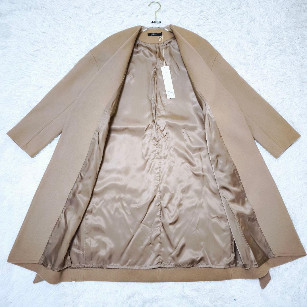 未使用STUNNING LURE オーバーサイズノーカラーベルテッドロングコート