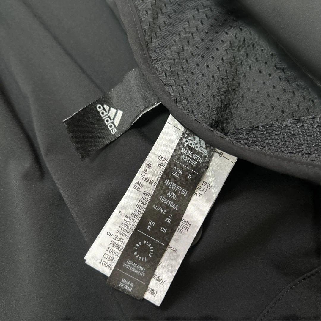 希少 2XL adidas ストレッチ テーラードジャケット 洗える ブラック