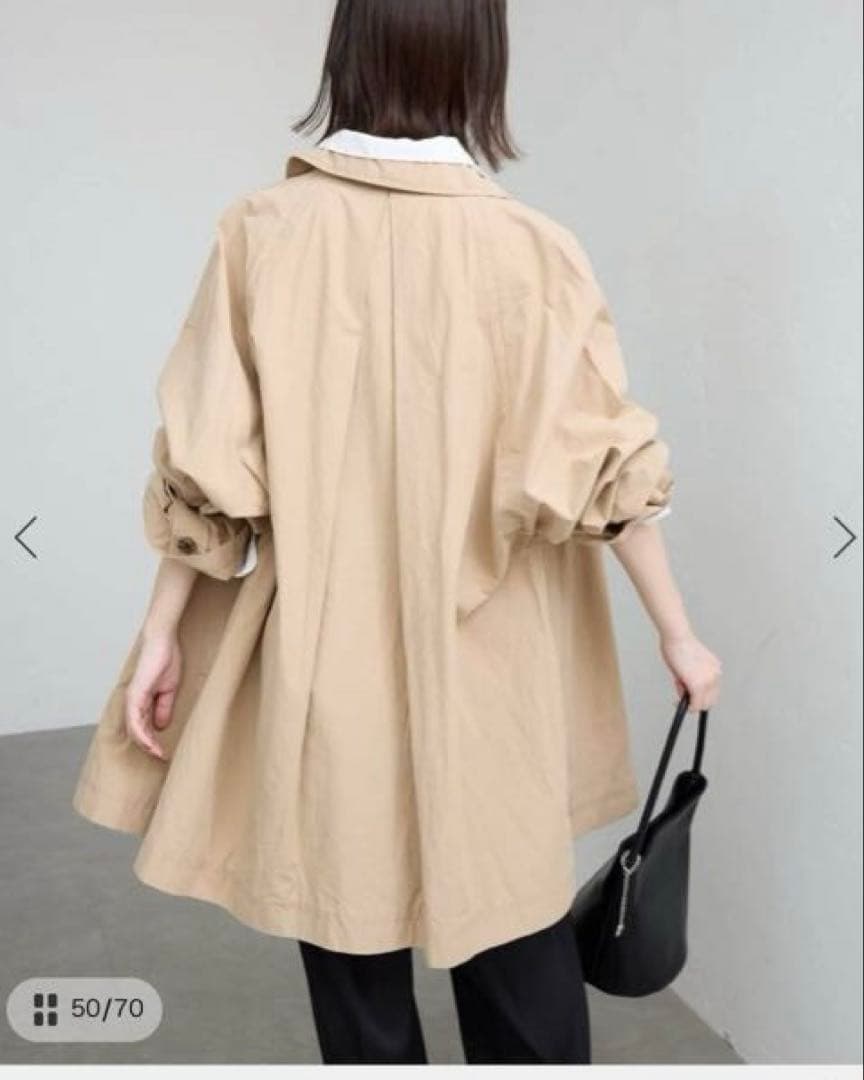 コットンニュアンストレンチコート　slobe iena