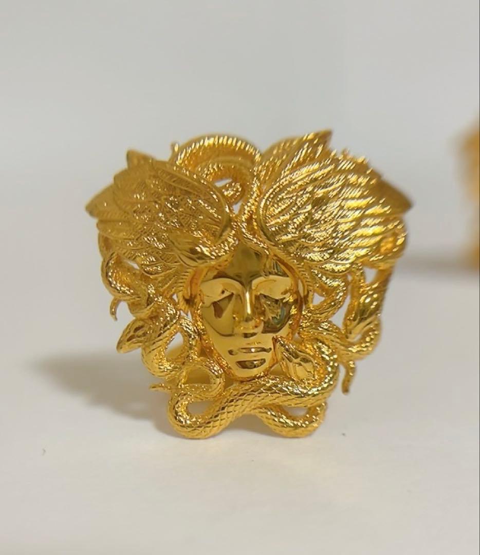 ヴェルサーチェ　VERSACE カフリンクス　メデューサ　ゴールド