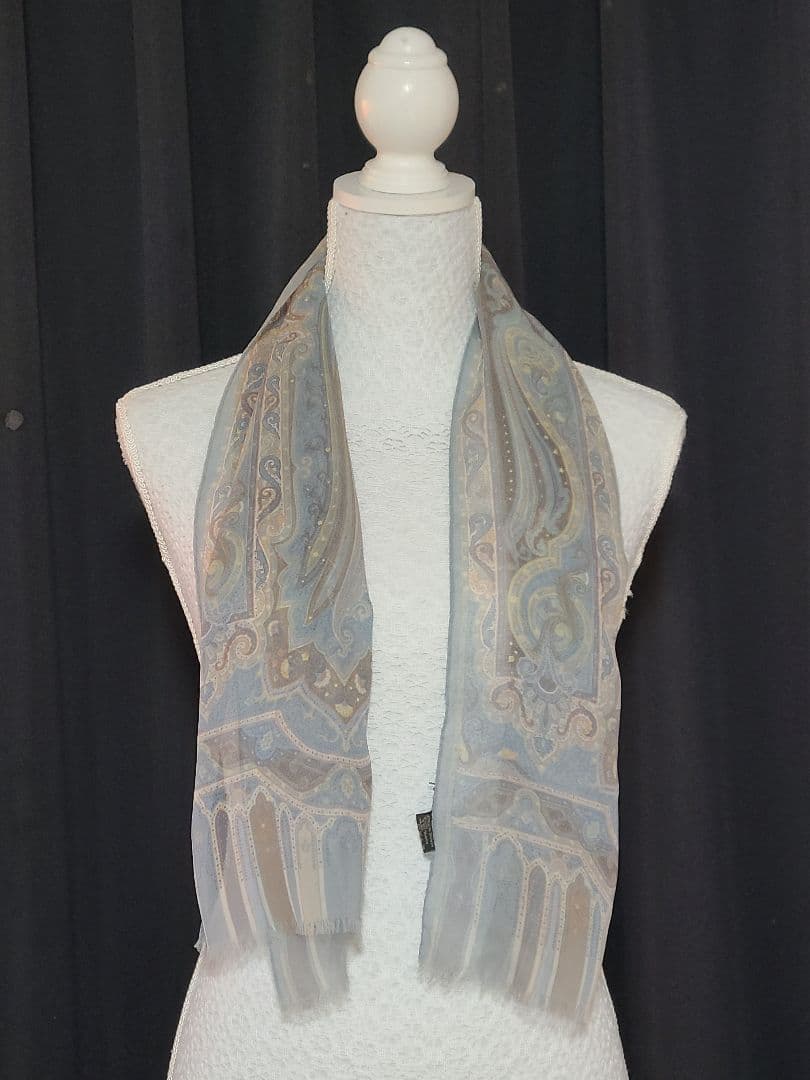 ETRO エトロ ペイズリー柄 シルク ストール