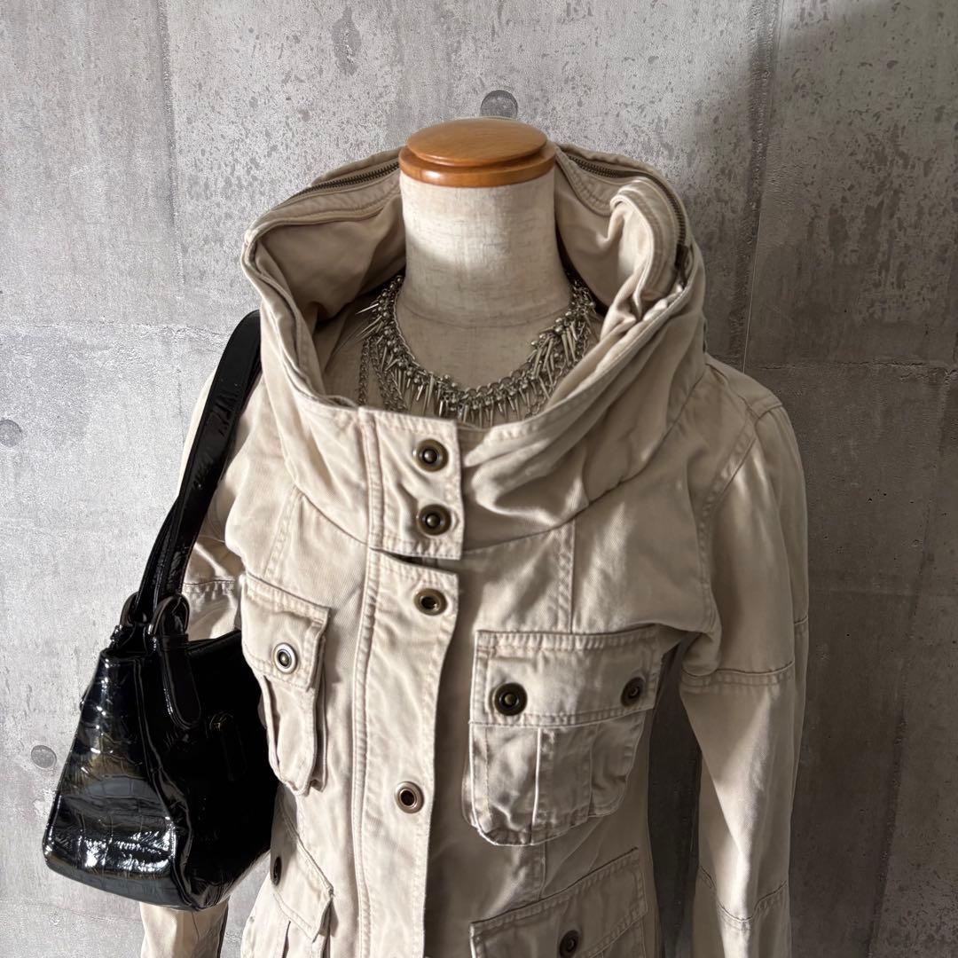 ジャケット・アウター 00s goa short length military jacket y2k