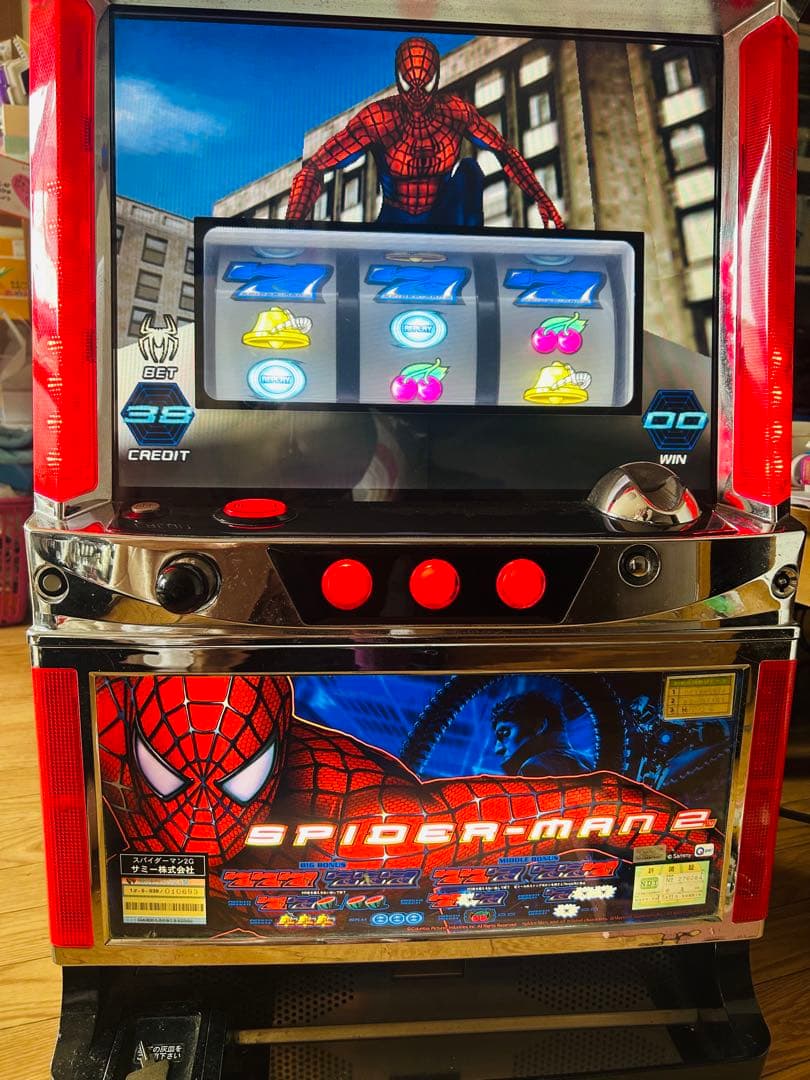 パチスロ実機　初代スパイダーマン2G