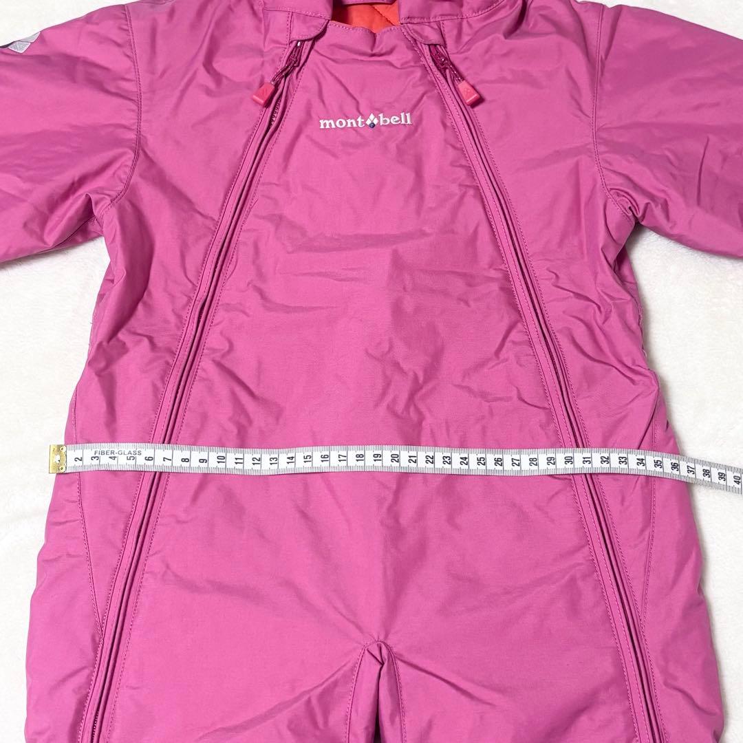 【美品】　mont-bell パウダーカバーオールベビー　80cm ピンク