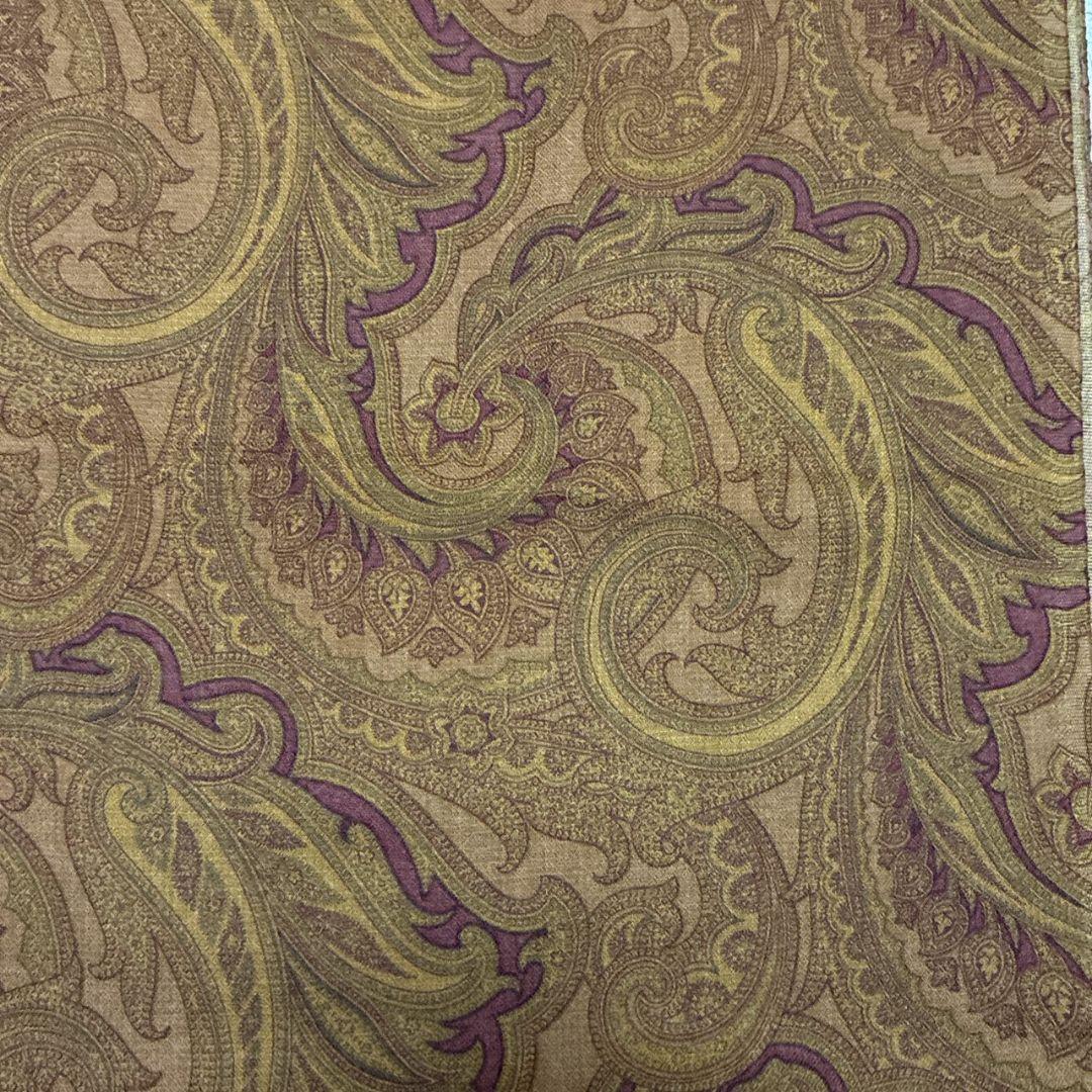 【極美品】ETRO エトロ カシミヤ×シルク イタリア 大判ストール スカーフ
