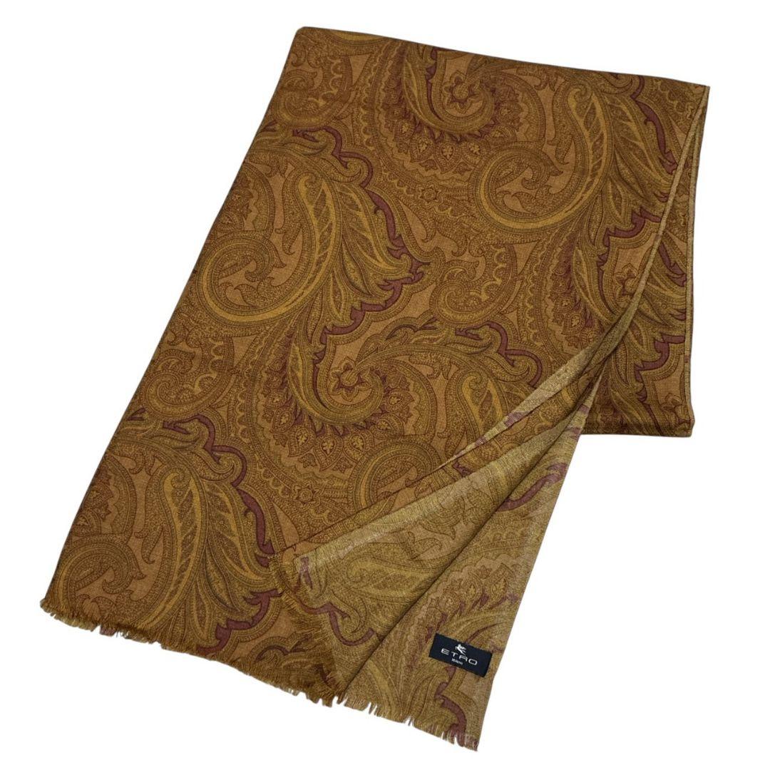【極美品】ETRO エトロ カシミヤ×シルク イタリア 大判ストール スカーフ