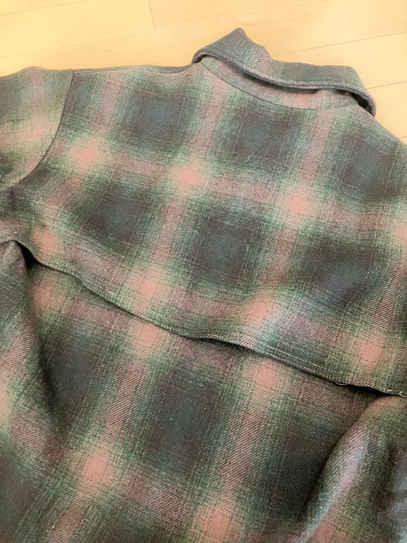 Wool richウールリッチUSAヴィンテージ シャドーチェック ジャケットL
