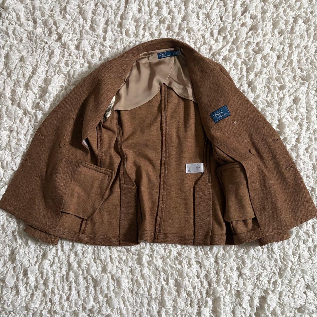 【美品】ポロラルフローレン　ダブルブレステッド ブレザー QRコード 25AW