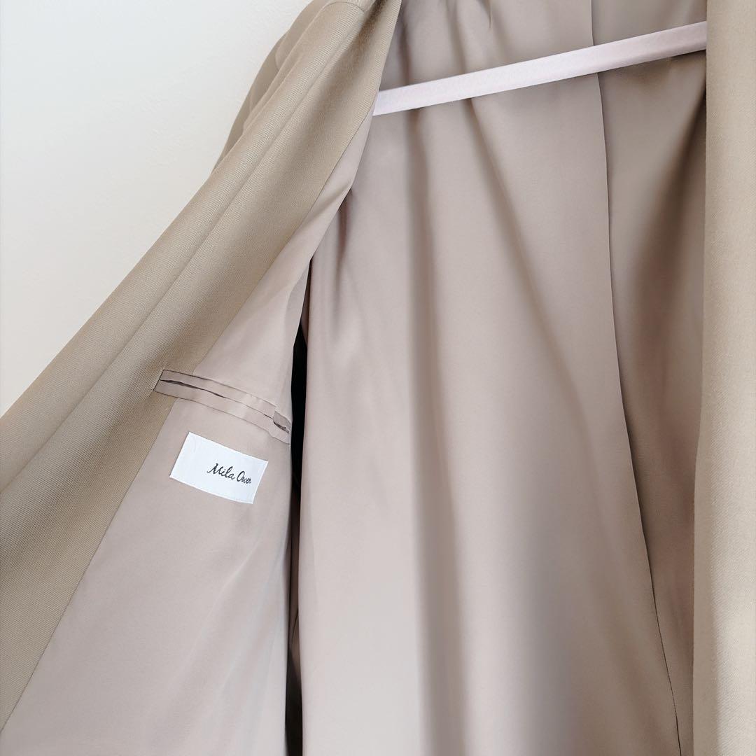 【本日削除‼️】新品　ミラオーウェン　オーバーサイズテーラードジャケット　ベージュ