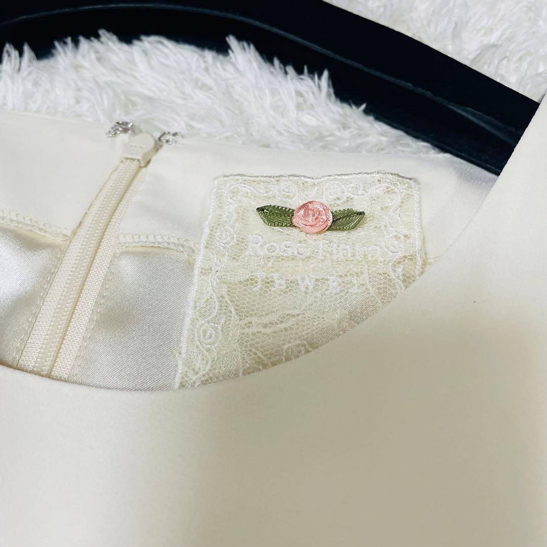 新品タグ付✨希少42✨大きいサイズ　ローズティアラジュエル 花柄刺繍 ワンピース