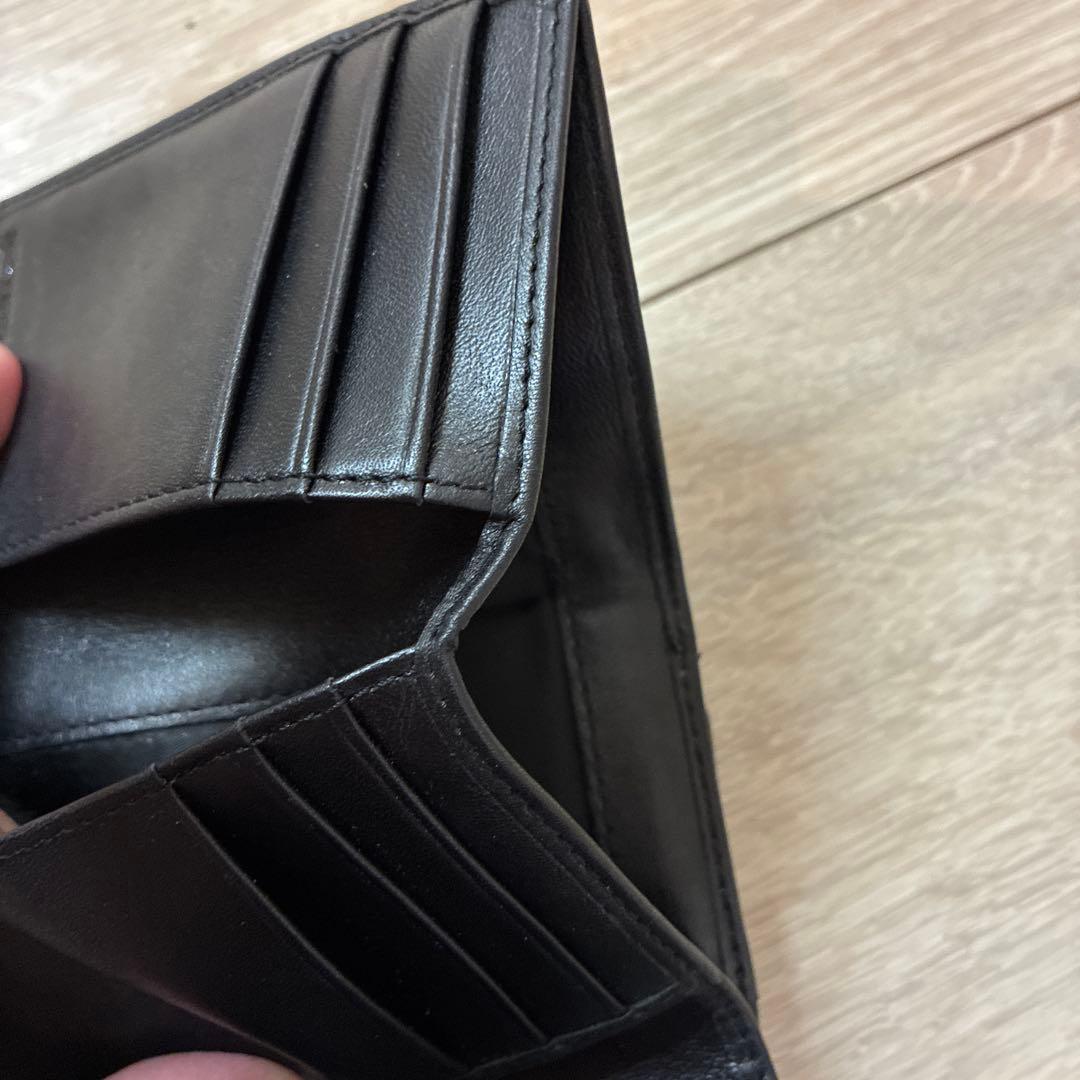 COACH コーチ 三つ折り財布 シグネチャー ブラック キャンバス レザー黒