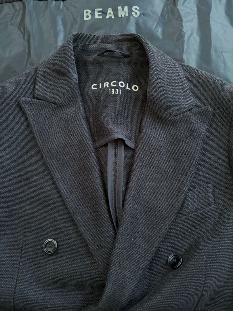 CIRCOLO1901/チルコロ リネン ジャージ ダブル ジャケット