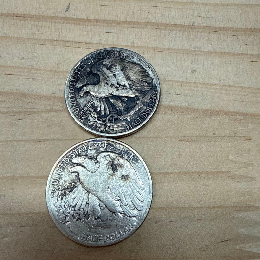アメリカ　ウォーキングリバティ銀貨　4枚セット