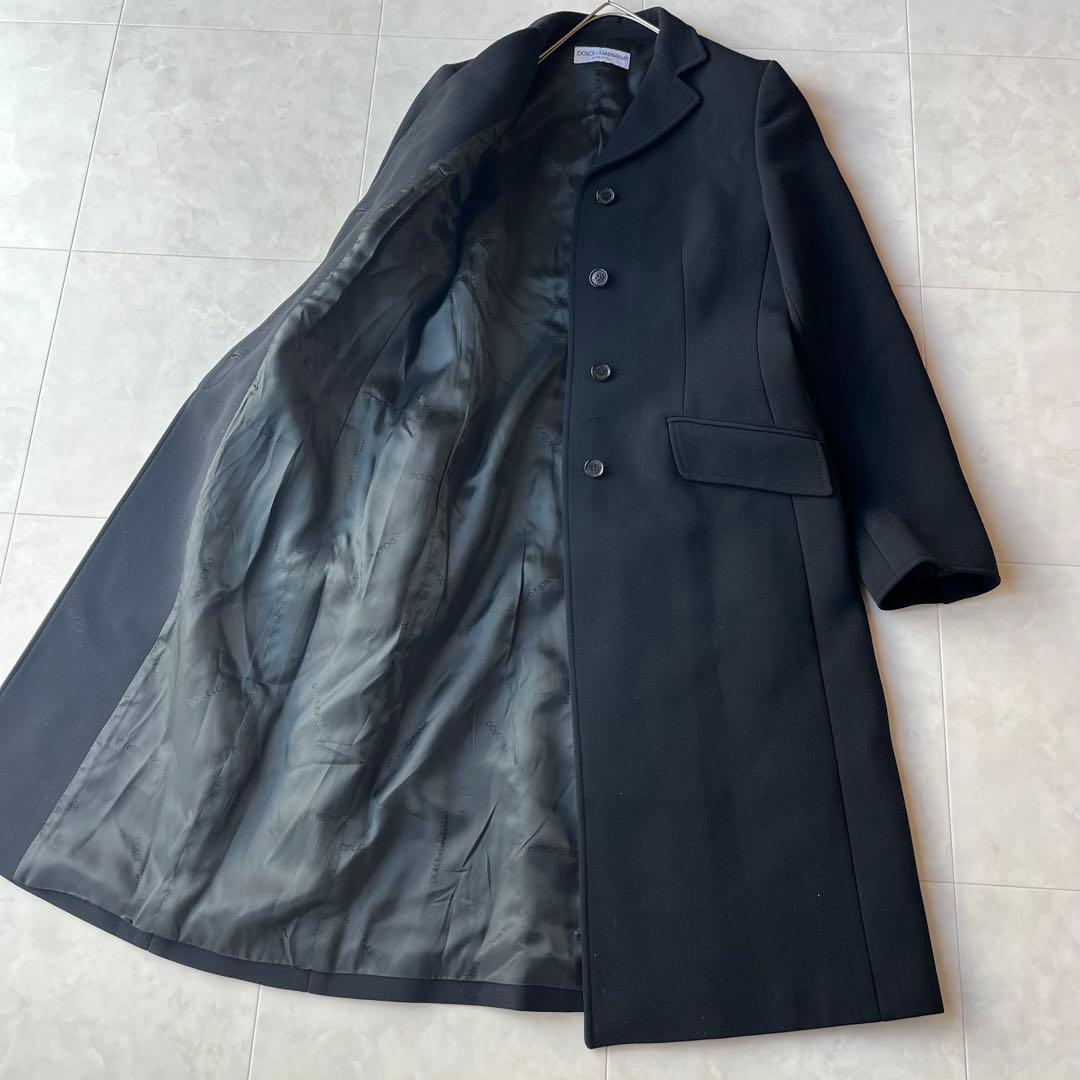 極美品✨ドルチェ&ガッバーナ ロングコート ヴァージンウール ブラック 38