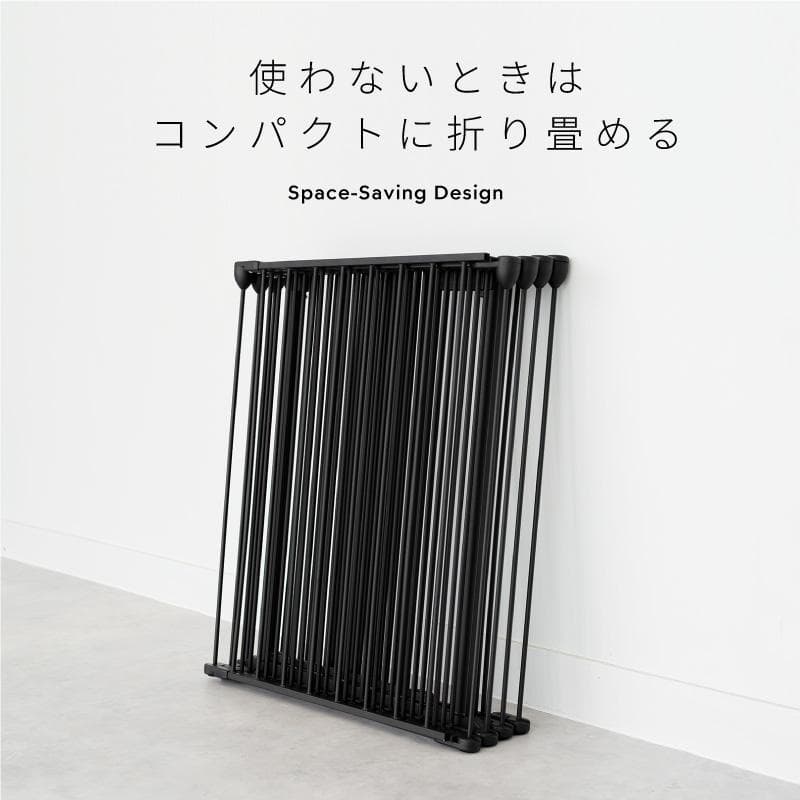 r*a様 ペットサークル Pure Loop 73.5cm ブラック6枚扉付き