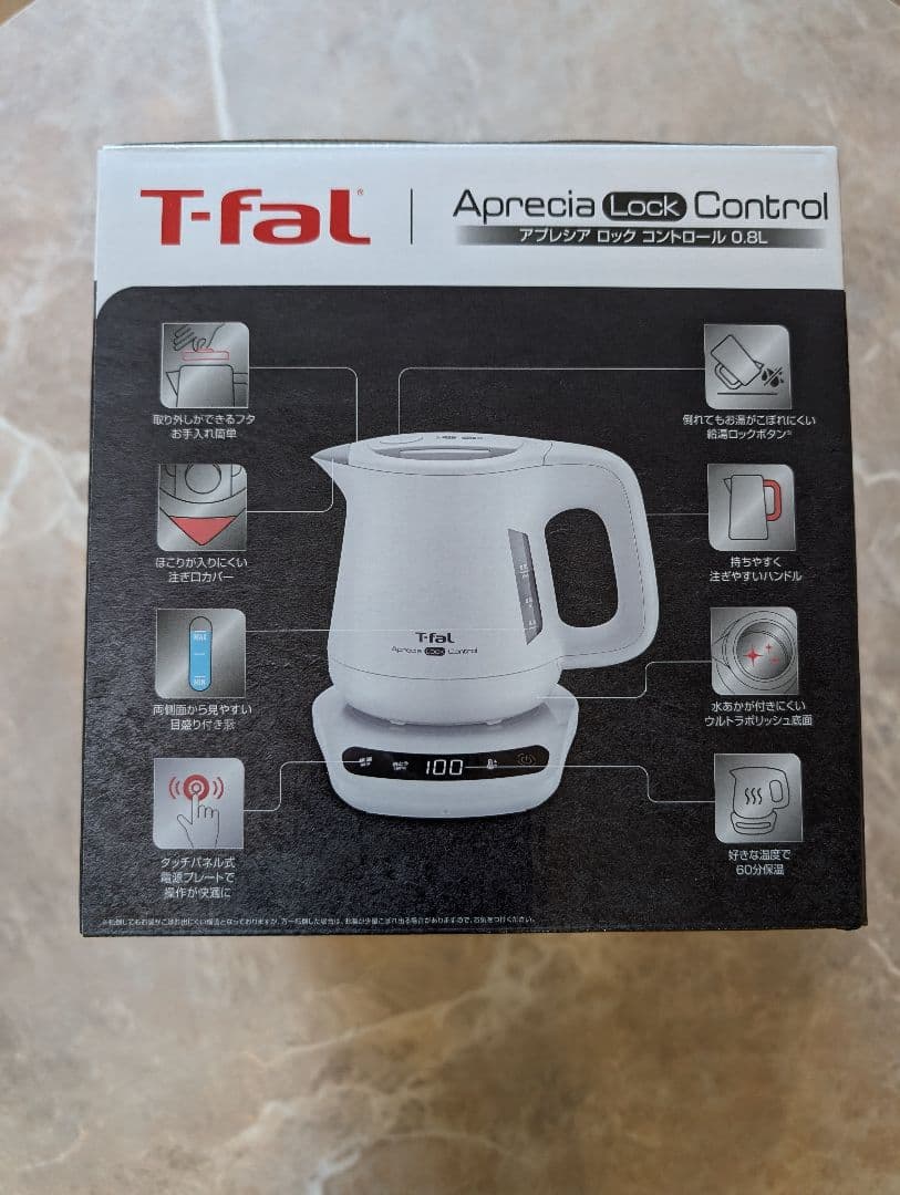 ［新品未使用］T-fal　電気ケトル　アプレシアロックコントロール0.8L