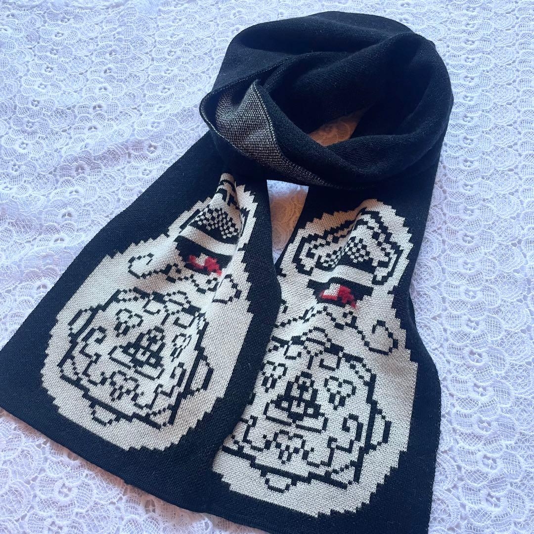 希少　Vivienne Westwood マトリョーシカ　マフラー　ウール　美品