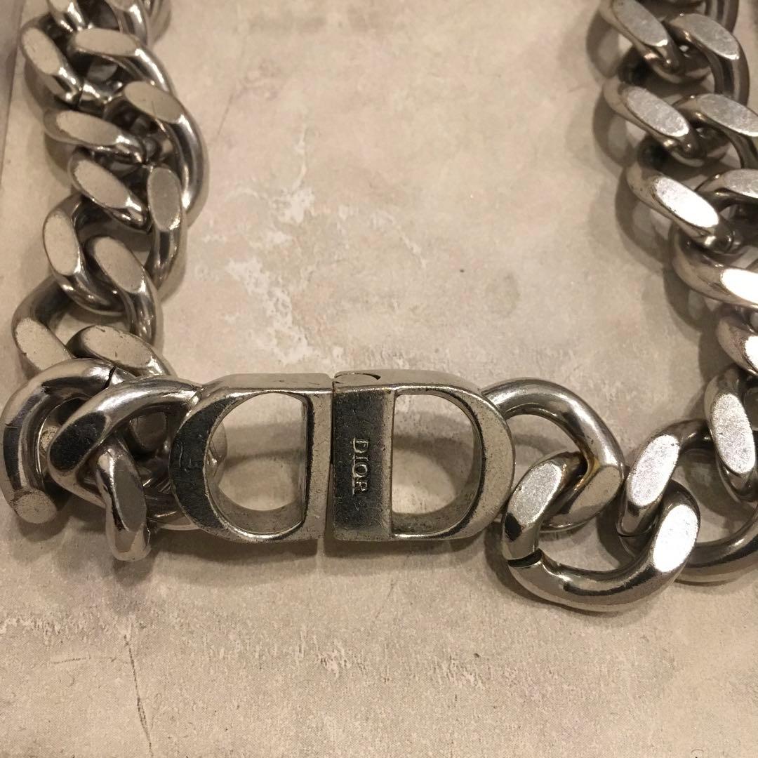Dior シルバー チェーン　チョーカーネックレス