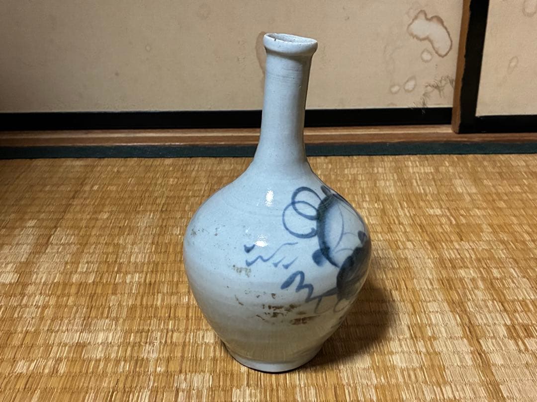 古伊万里 染付 徳利 花入 江戸期