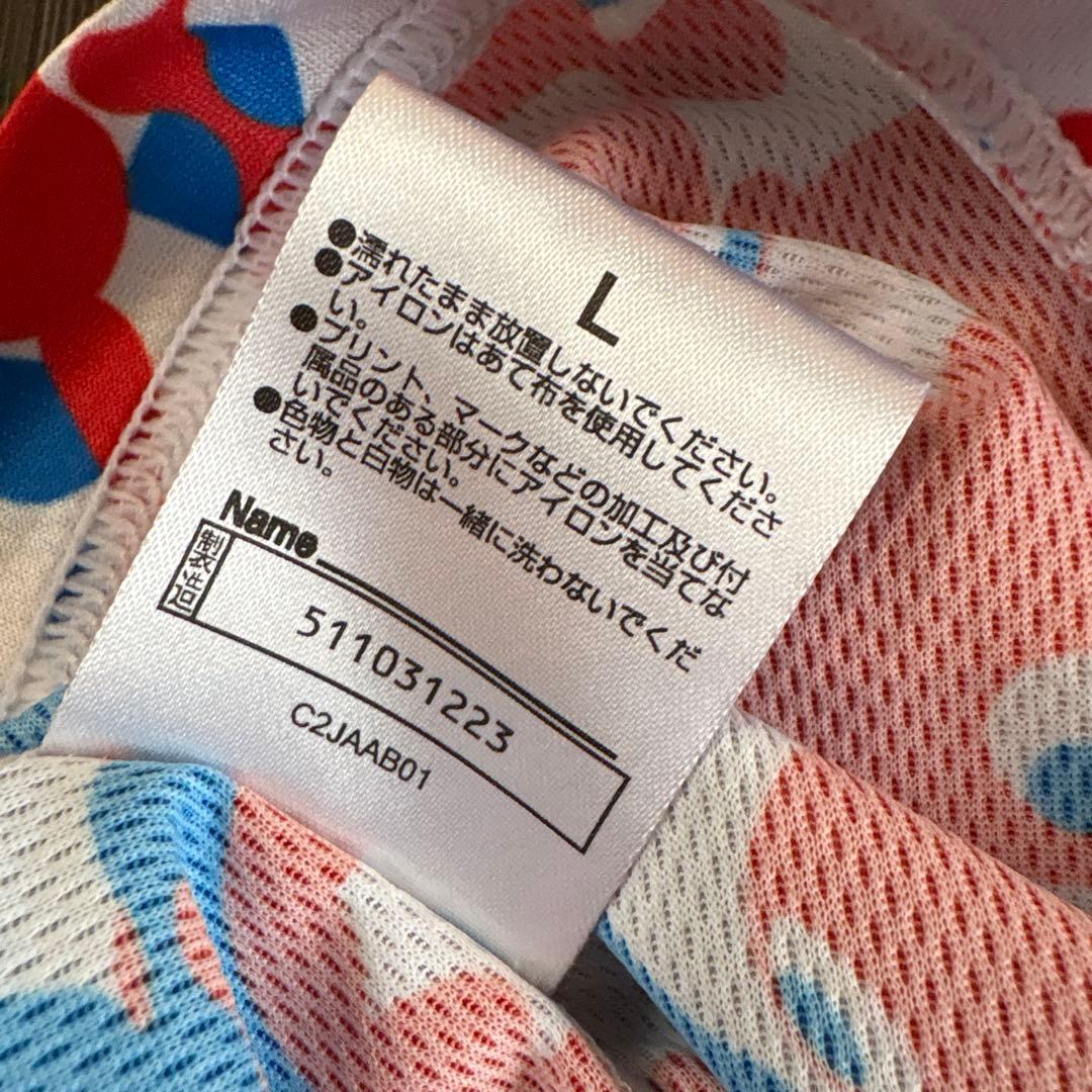 【大阪マラソンに是非！】ミャクミャク　ミズノ　マルチカラー　Tシャツ　Lサイズ