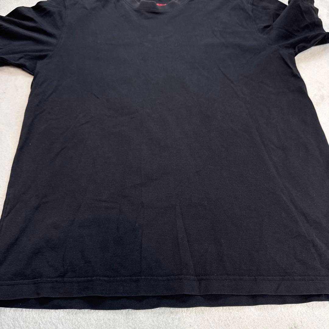 Y-3 ワイスリー 爆走黒鴉ロゴ刺繍 Tシャツ 希少L ブラック