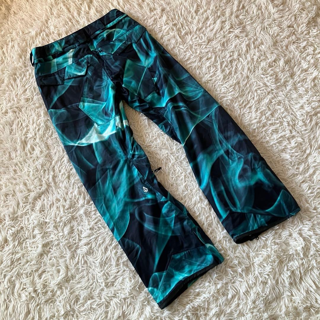 #14Q✨VOLCOM✨スキーウェア パンツ メンズ グリーン