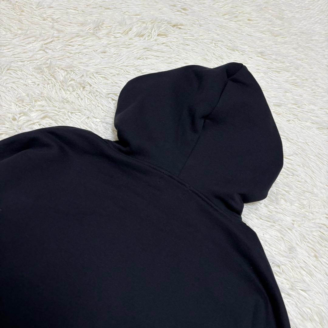 極美品 【4】ジャックバニー jack bunnyパーカー　黒 ロゴ　完売品