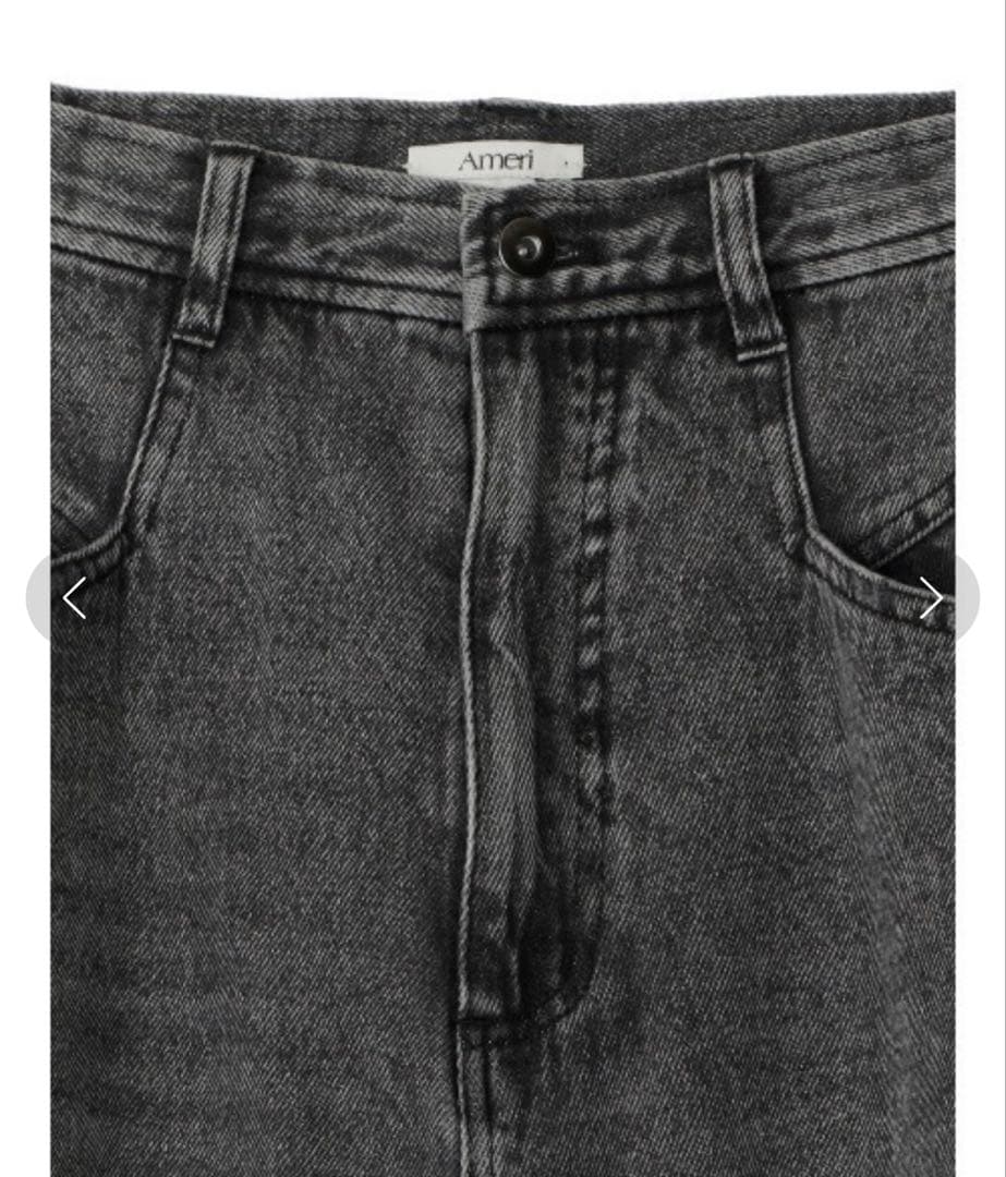 パンツ AMERI HEART PATCH DAMAGE DENIM PANTS
