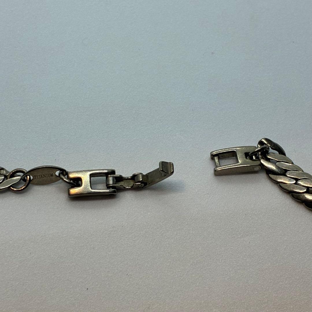 チタン　TITANIUM ヘリンボーン　喜平　ネックレス