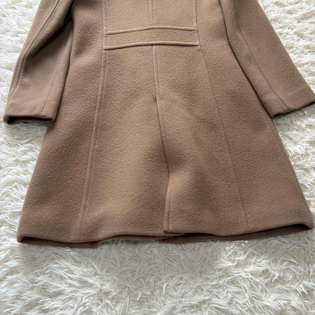 バーバリーブルーレーベル　ロングコート　Mサイズ　ベージュ　ウール　ノバチェック
