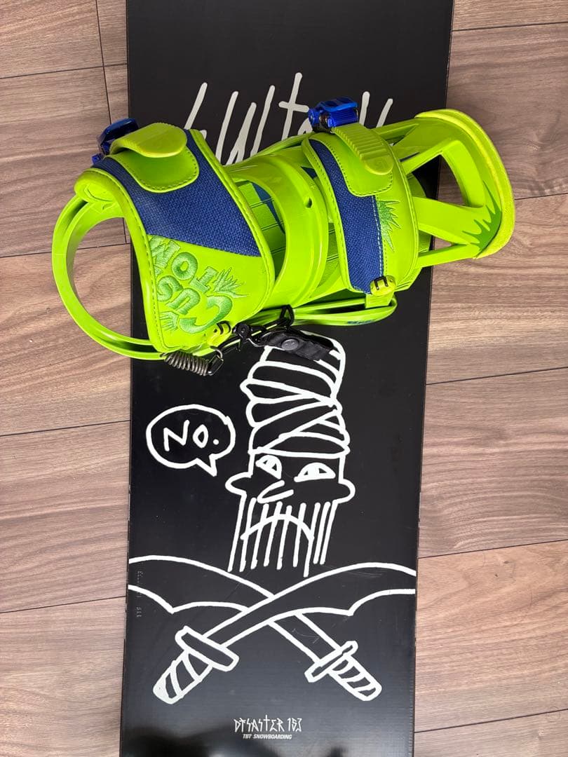 Burtonスノーボードセット(DISASTER153➕ビンディングM➕ケース)