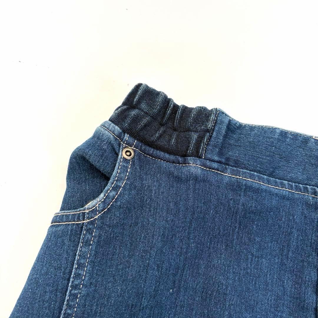 VANSON ベティ・ブープ　ロングデニムスカート　ベティちゃん　刺繍　XL