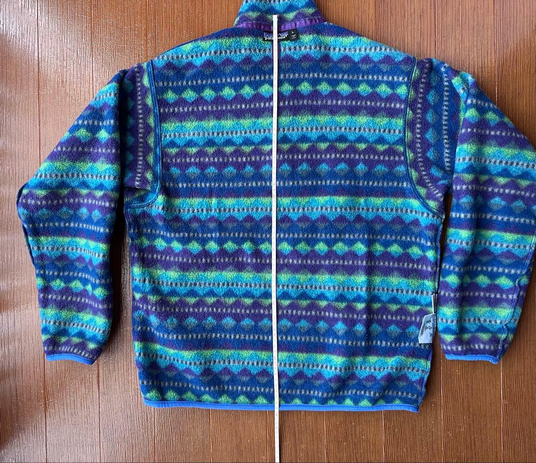 patagonia 90s パタゴニア 総柄 スナップT USA製 L ダイヤ