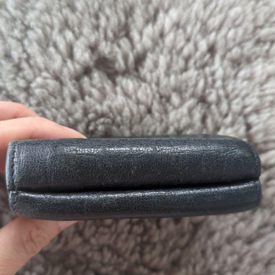 SAINT LAURENT ブラック 三つ折り財布　ミニ
