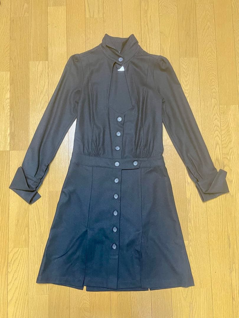 美品　くびれ　ウエスト美形　膝丈　ワンピース　M パトリッツァぺぺ　イタリア製