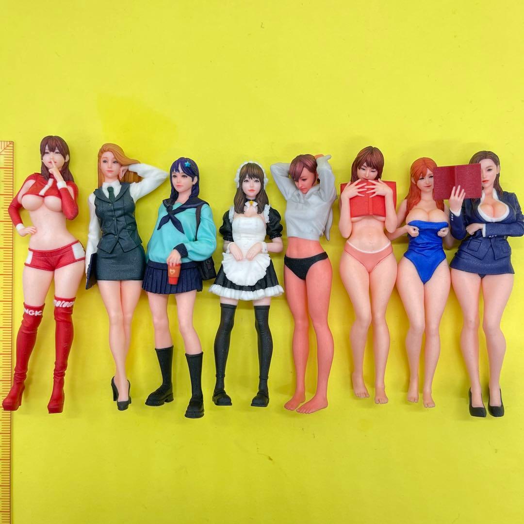 1/18 オーシャンコスモス　フィギュア8体　完成品　1/64より大　ミニカーに