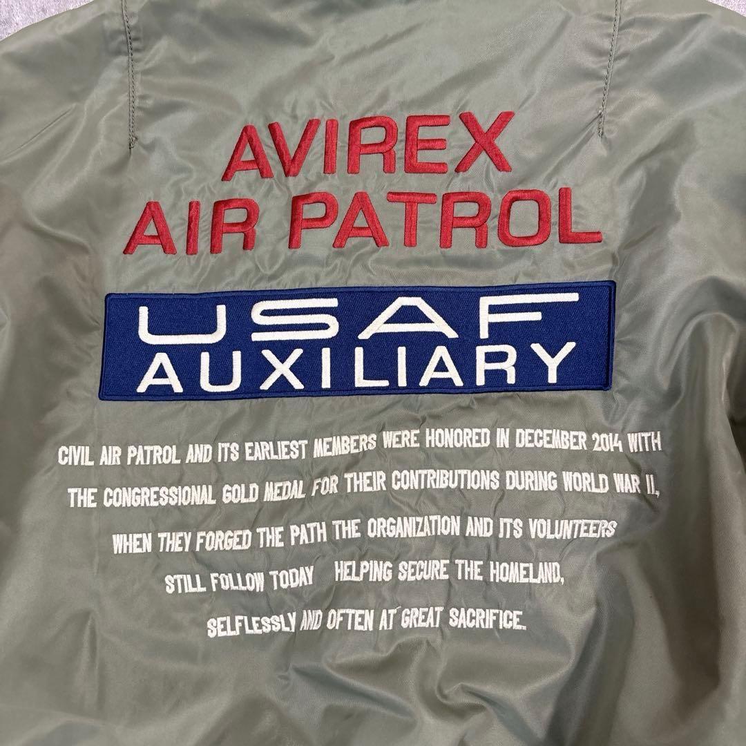 【希少】 レア AVIREX MA-1 フライトジャケット L ワッペン 刺繍