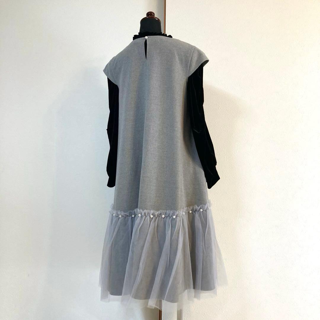 美品♡2点セット(ヒートエフェクトドレス＋パフスリーブブラウス)