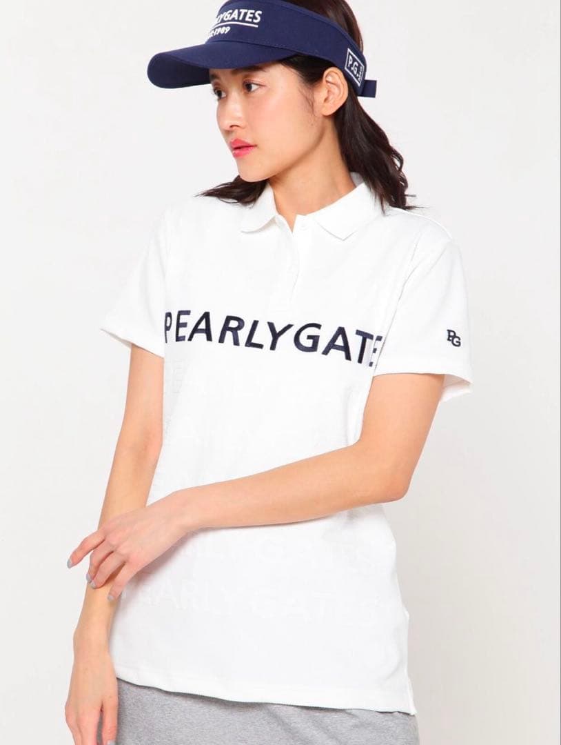 PEARLY GATES ポロシャツ 半袖 ホワイト