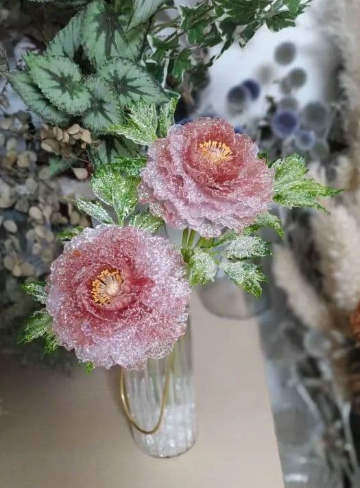 芍薬　　　　アメリカンフラワー　（ディップフラワー）