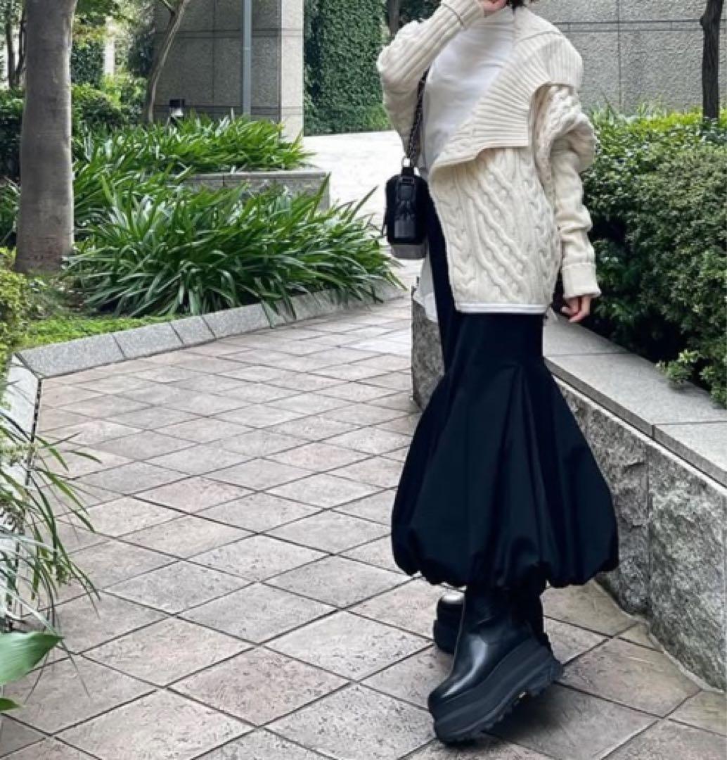 Sacai ケーブル編み カーディガン