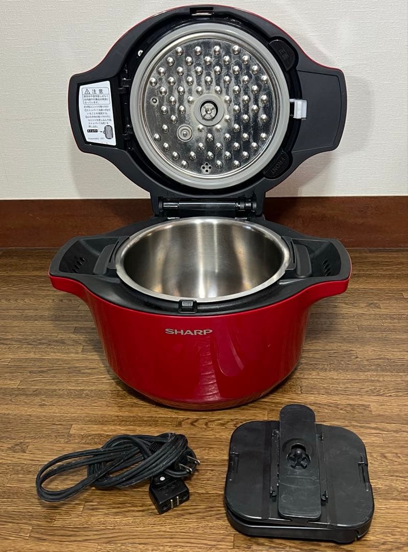 【美品】シャープ 自動調理 鍋 ヘルシオ ホットクック KN-HT99B-R