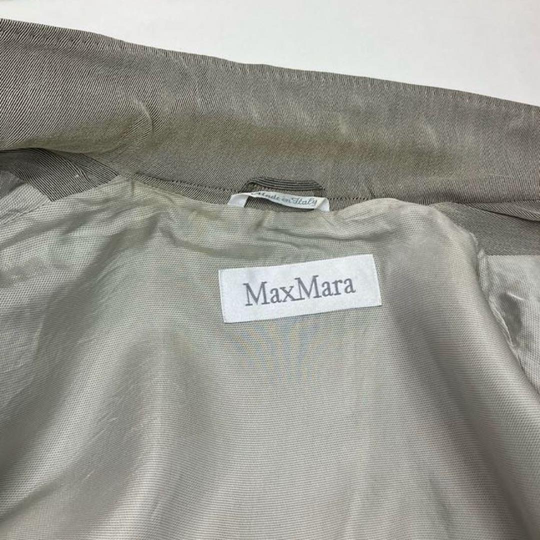MaxMara トレンチコート　ジャケット　イタリア製　白タグ　ウエストベルト付