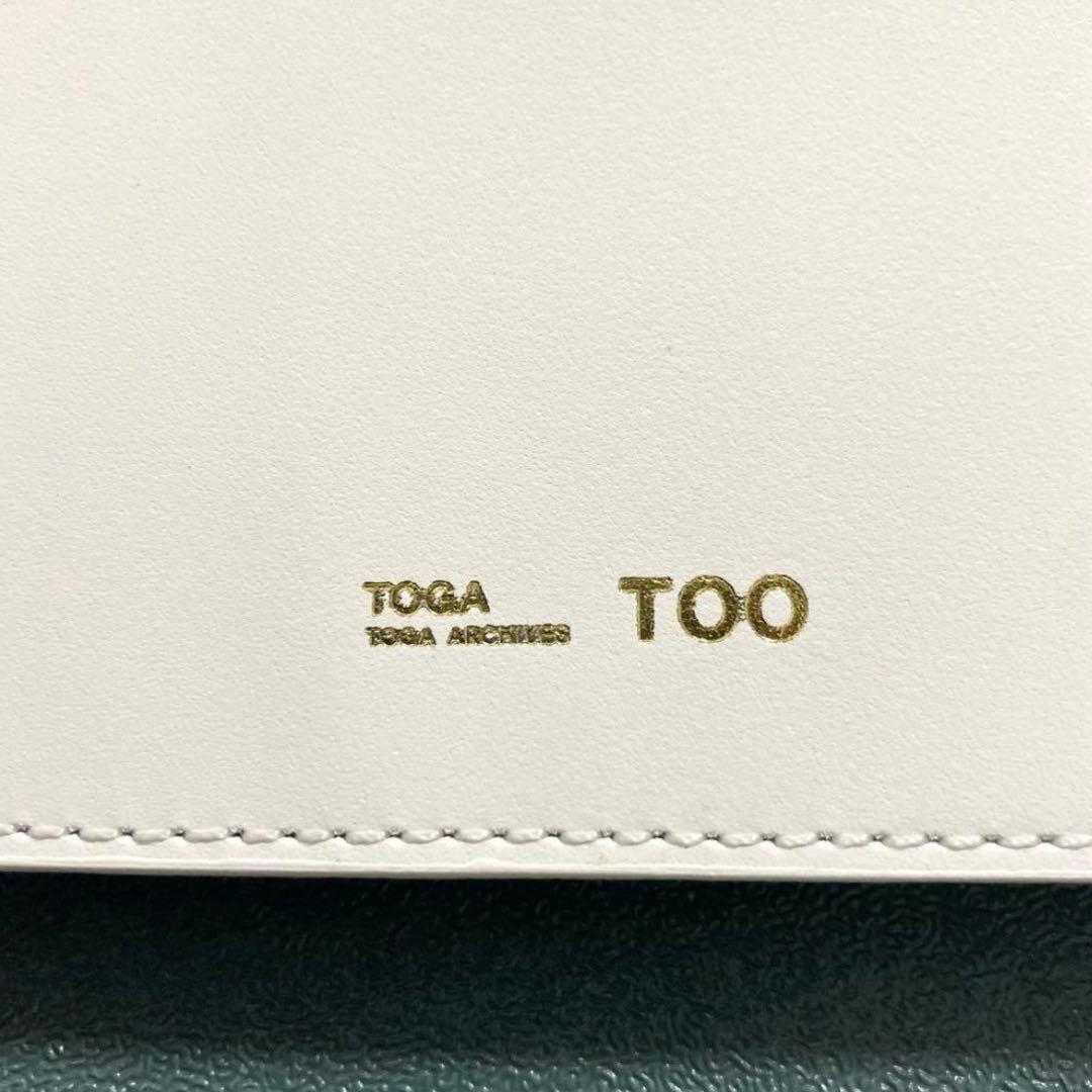 新品 定価3.1万円 TOGA レザースモールウォレット ホワイトミニ財布